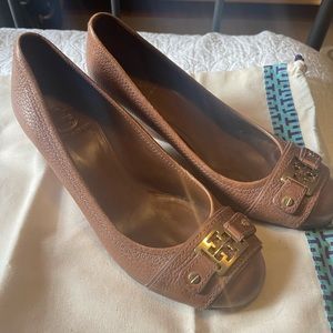Tory Burch Ambrose leather wedge pump